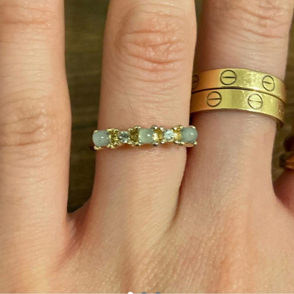 Blue stone ring